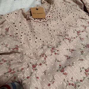 Blu Pepper floral smock dress